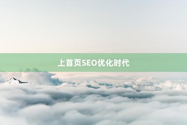 上首页SEO优化时代