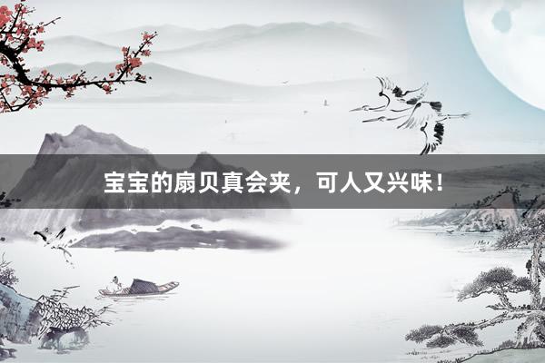 宝宝的扇贝真会夹，可人又兴味！